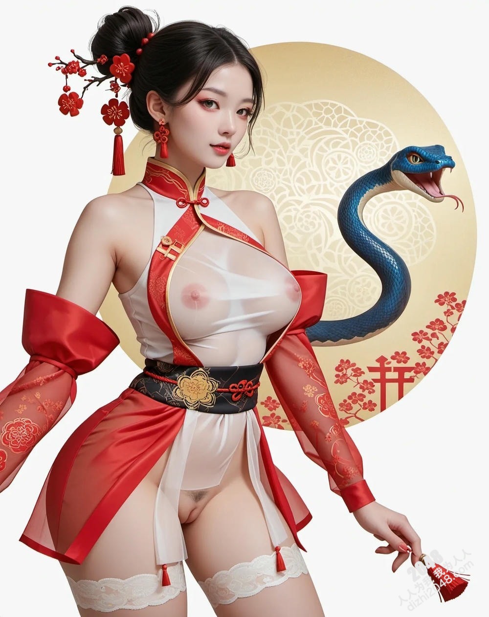 旗袍美女与巨蟒：蛇年禁忌诱惑(19)