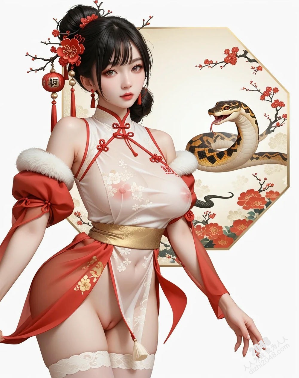 旗袍美女与巨蟒：蛇年禁忌诱惑(26)