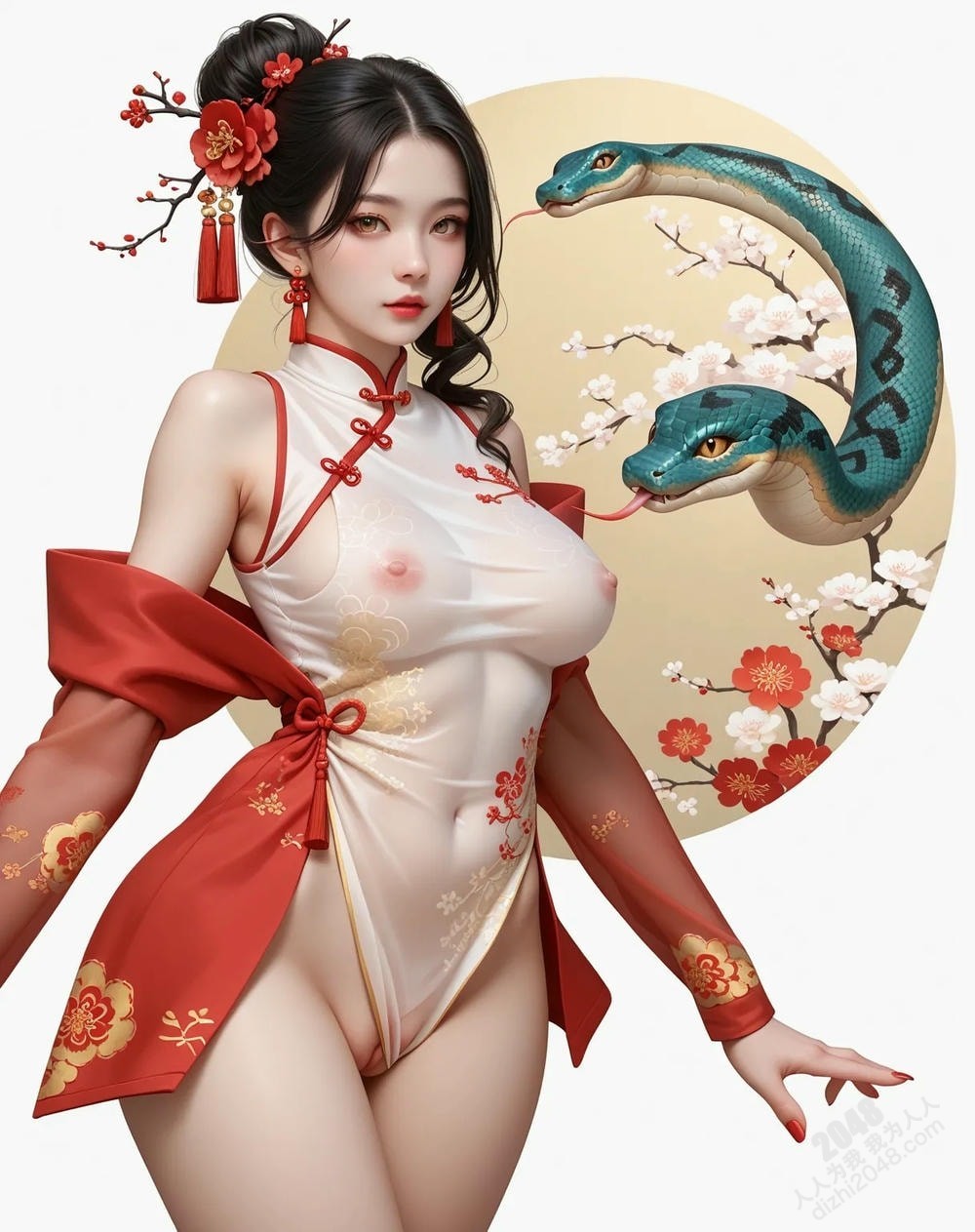 旗袍美女与巨蟒：蛇年禁忌诱惑(29)