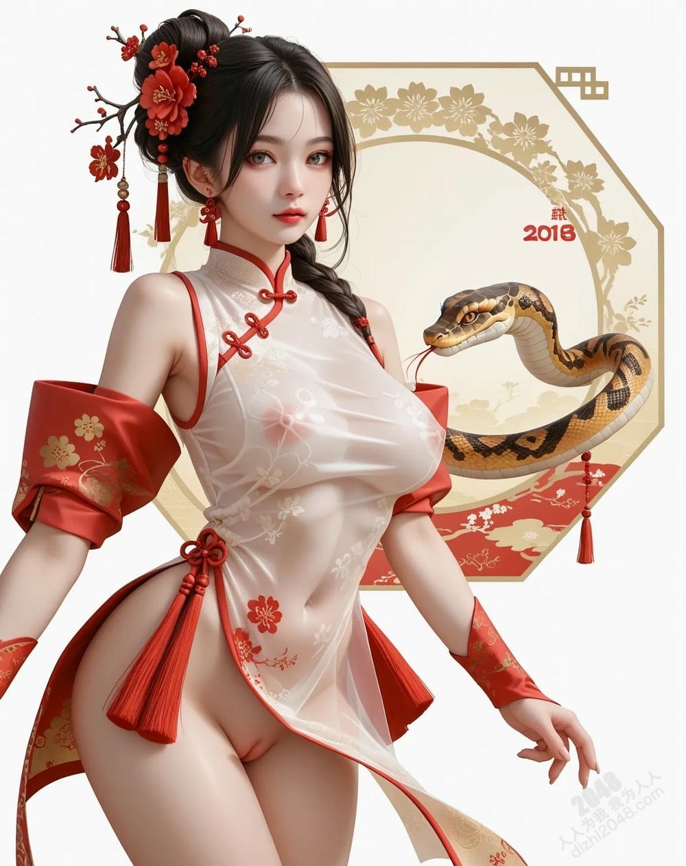旗袍美女与巨蟒：蛇年禁忌诱惑(28)