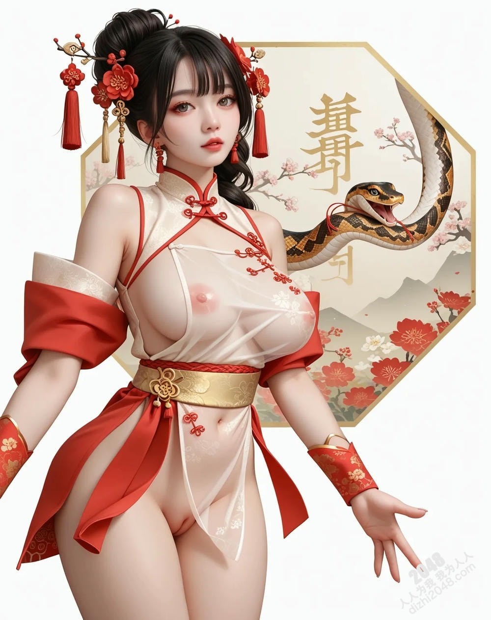 旗袍美女与巨蟒：蛇年禁忌诱惑(27)