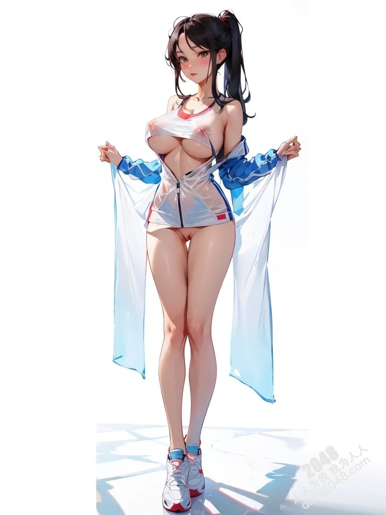 运动少女的诱惑：人像系列写真集-湿透衣衫下的曼妙曲线(5)
