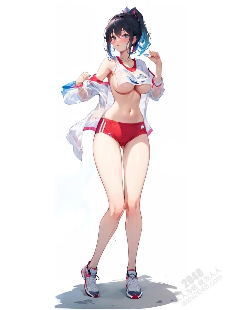 运动少女的诱惑：人像系列写真集-湿透衣衫下的曼妙曲线(7)