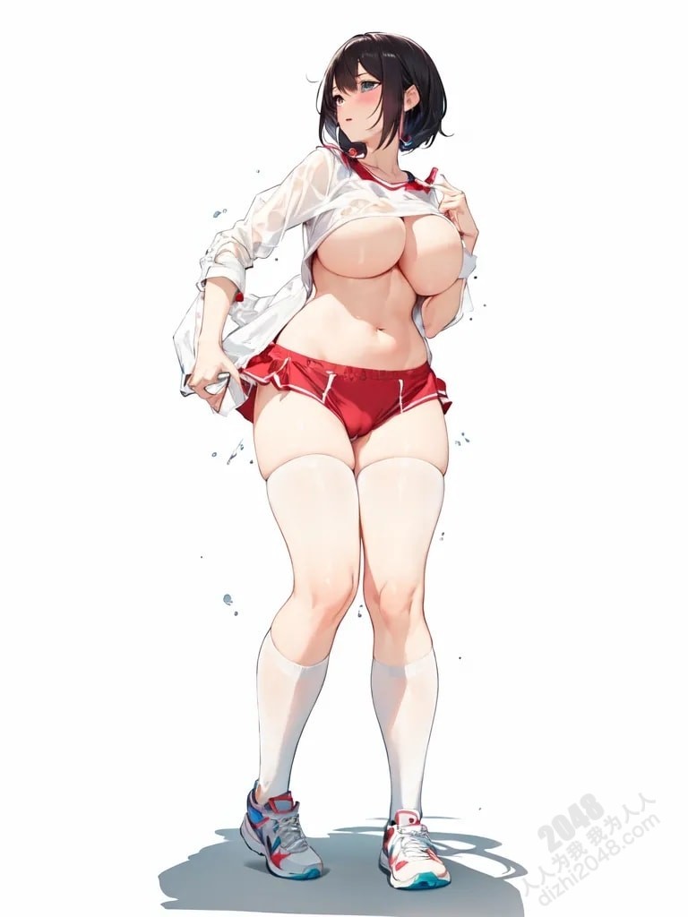 运动少女的诱惑：人像系列写真集-湿透衣衫下的曼妙曲线(16)