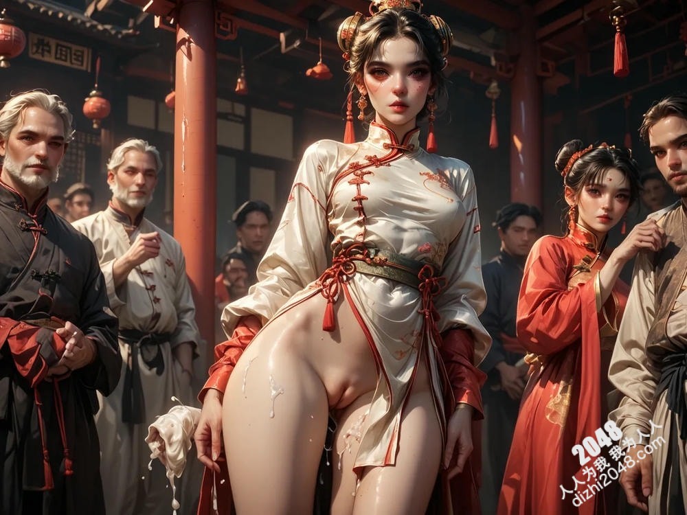 青楼春宵：红衣女子与一群男人的秘密夜(27)