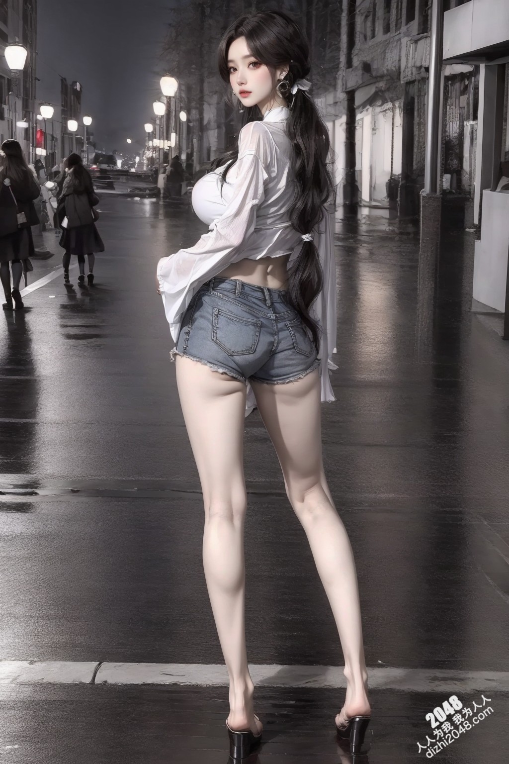 极品尤物：妙龄少女的诱惑热裤写真，令人脸红心跳的曼妙身姿，白皙肌肤，傲人双峰，修长美腿，极致诱惑！(10)