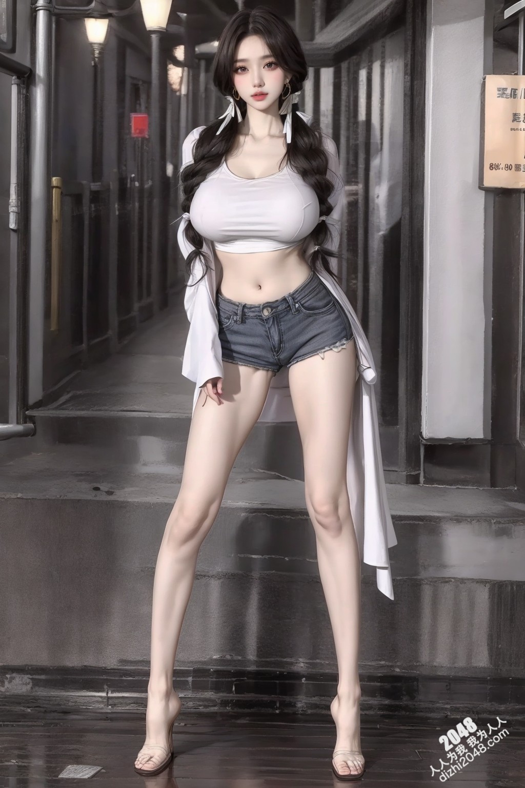 极品尤物：妙龄少女的诱惑热裤写真，令人脸红心跳的曼妙身姿，白皙肌肤，傲人双峰，修长美腿，极致诱惑！(17)