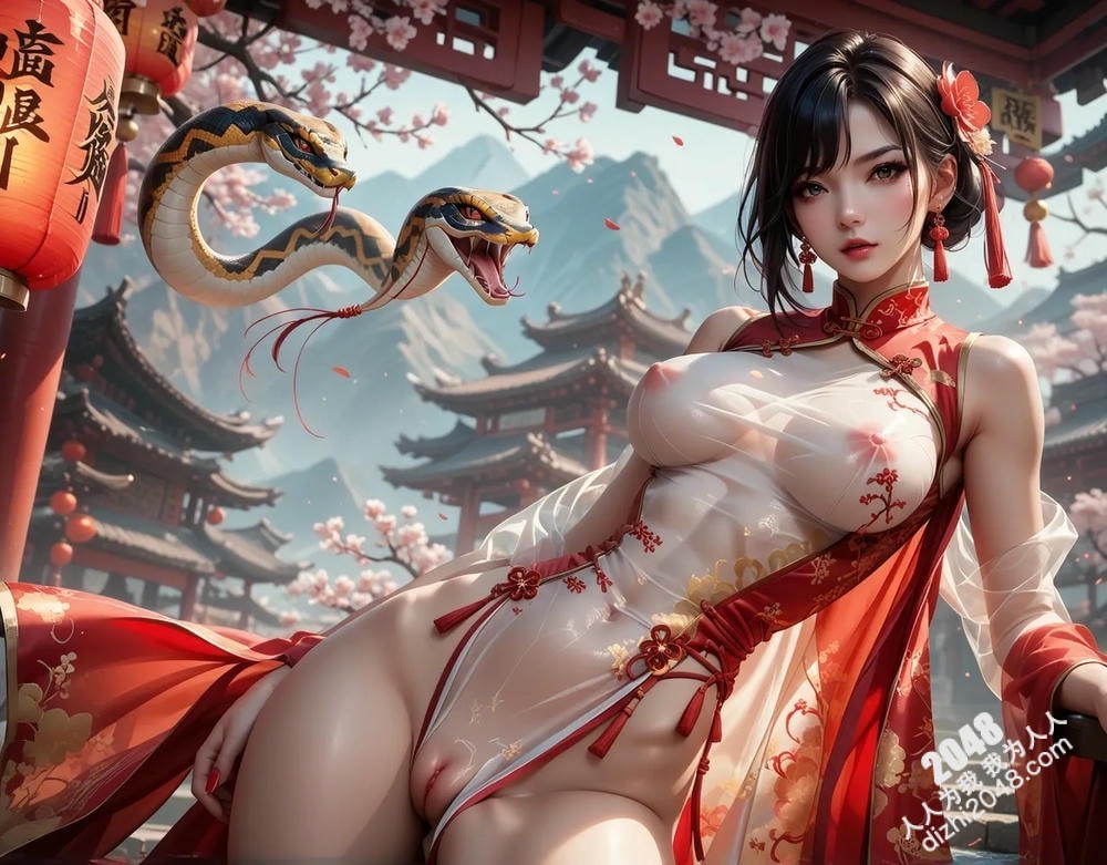 旗袍尤物：蛇年春色撩人(3)