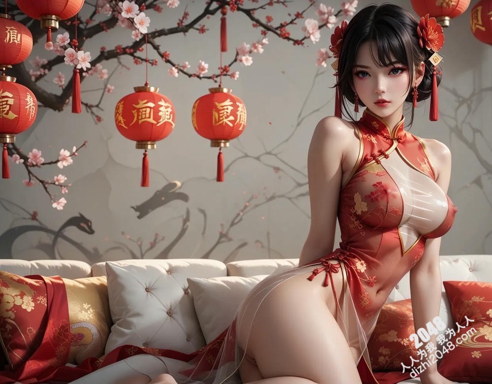 旗袍尤物：蛇年春色撩人