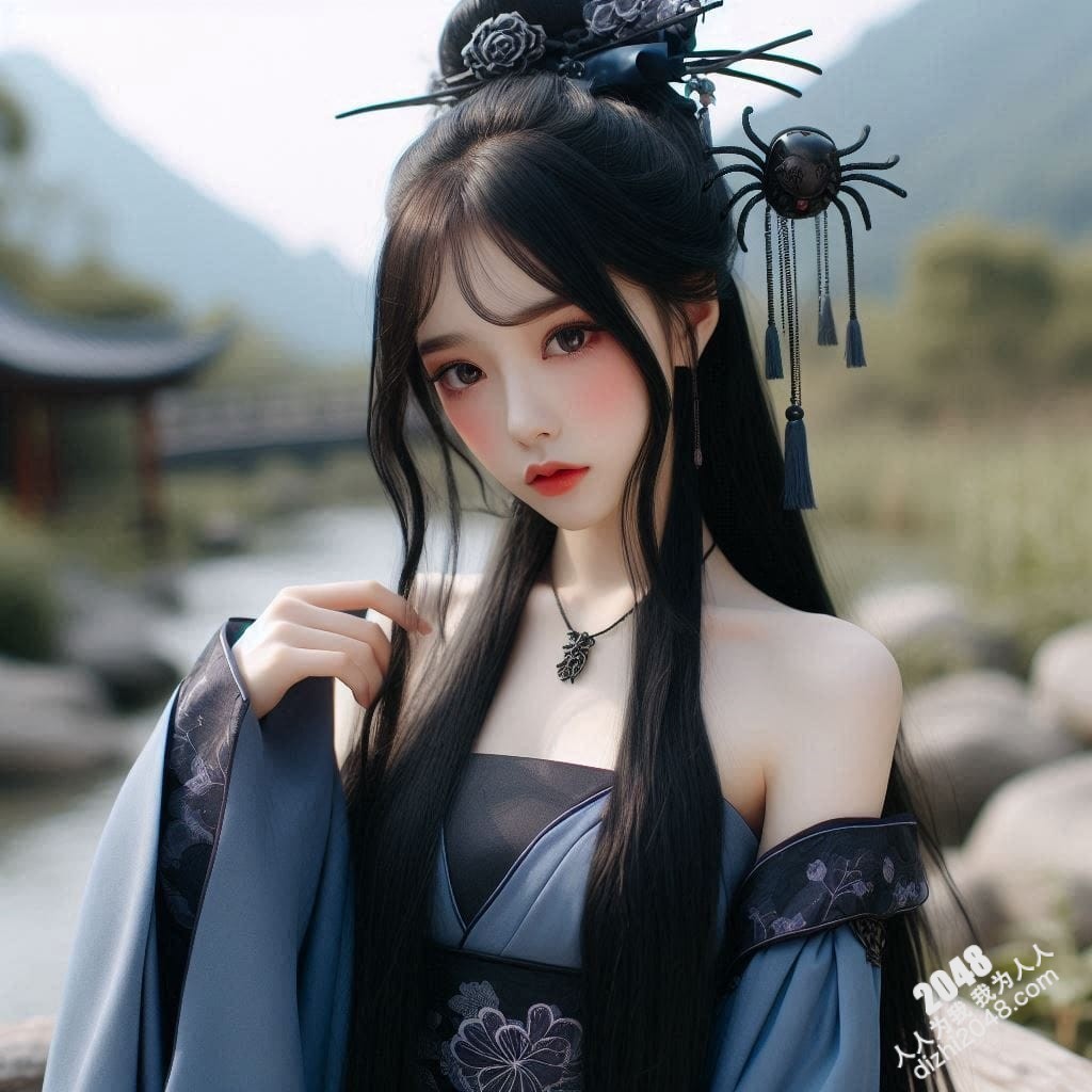 青花瓷裙下的魅惑：小蜘蛛精的秘密花园