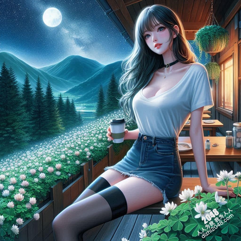 深夜山林咖啡香，少女的秘密温柔乡：性感尤物与咖啡的暧昧邂逅