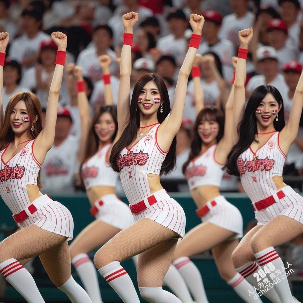韩国乐天棒球队啦啦队女孩性感写真：青春活力四射，魅力无限(4)