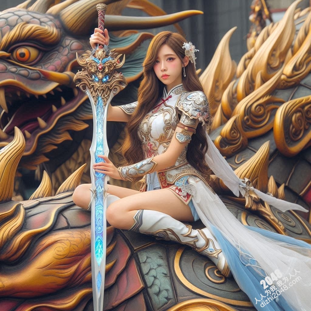 龙龟仙女：绝世战姬的魅惑之舞——高清写真图鉴