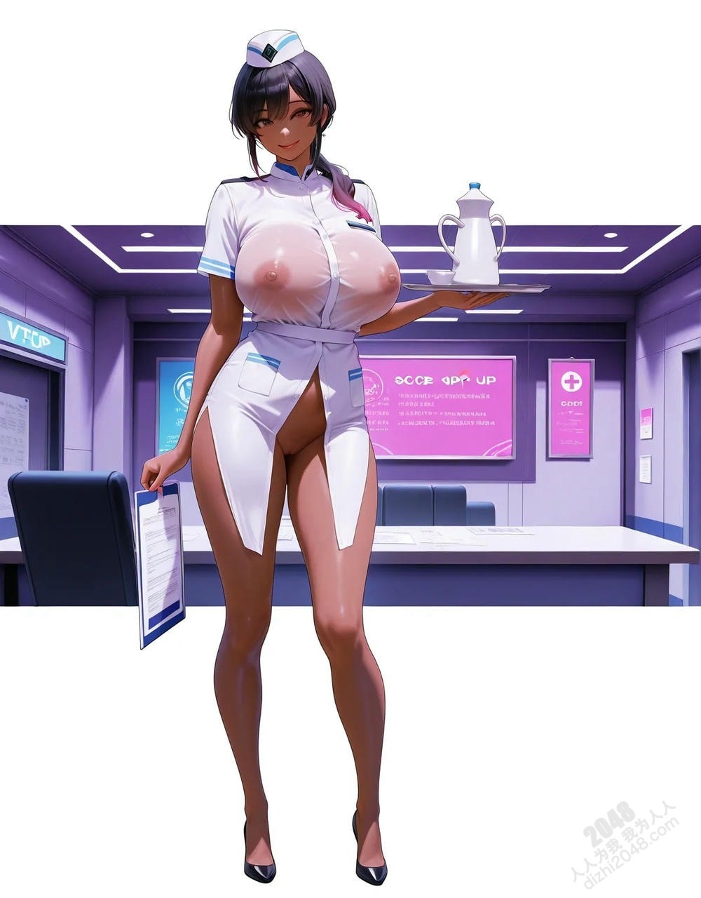 深色肌肤护士的诱惑：制服诱惑下的秘密盛宴
