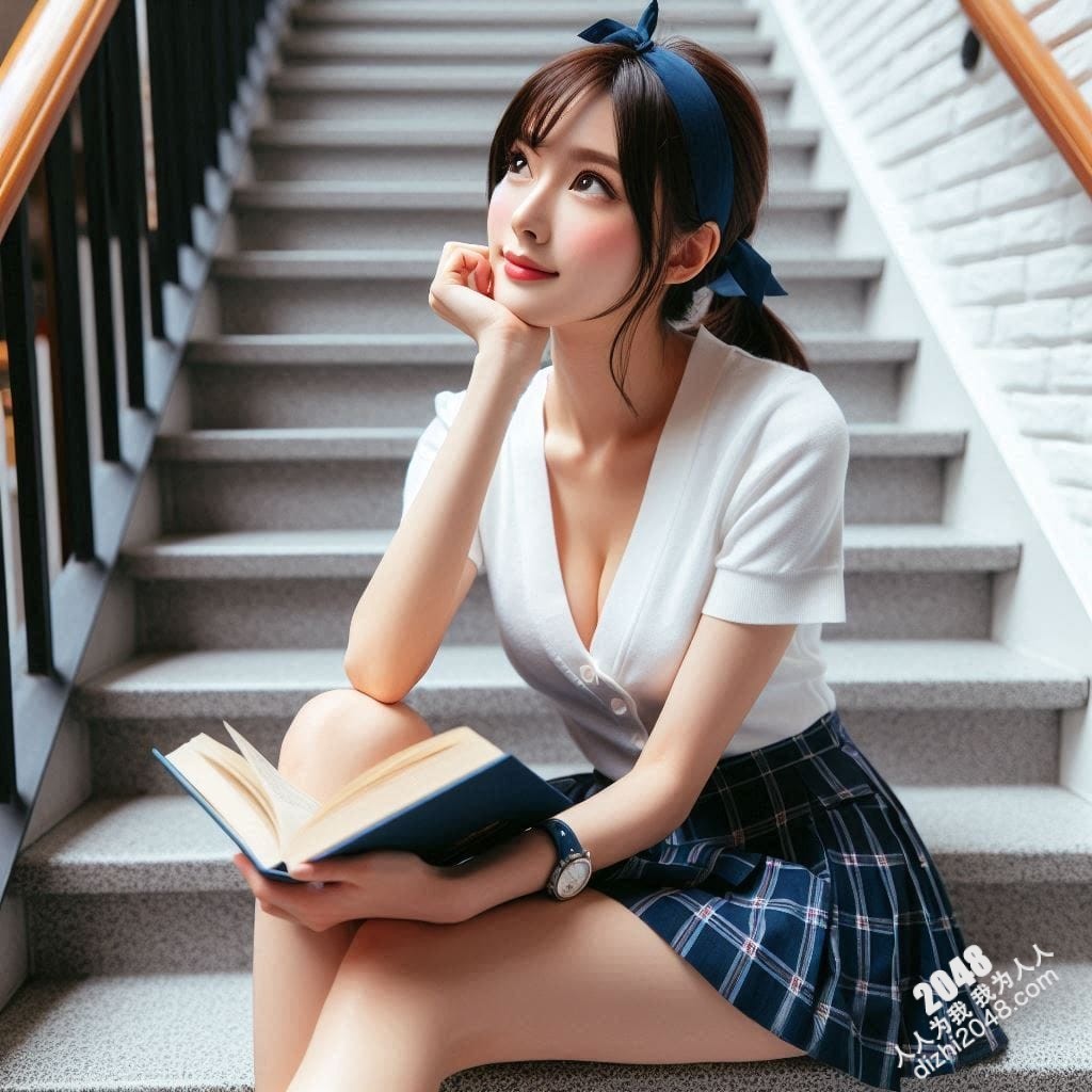 在圖書館裡思考著未來的妹子(9)