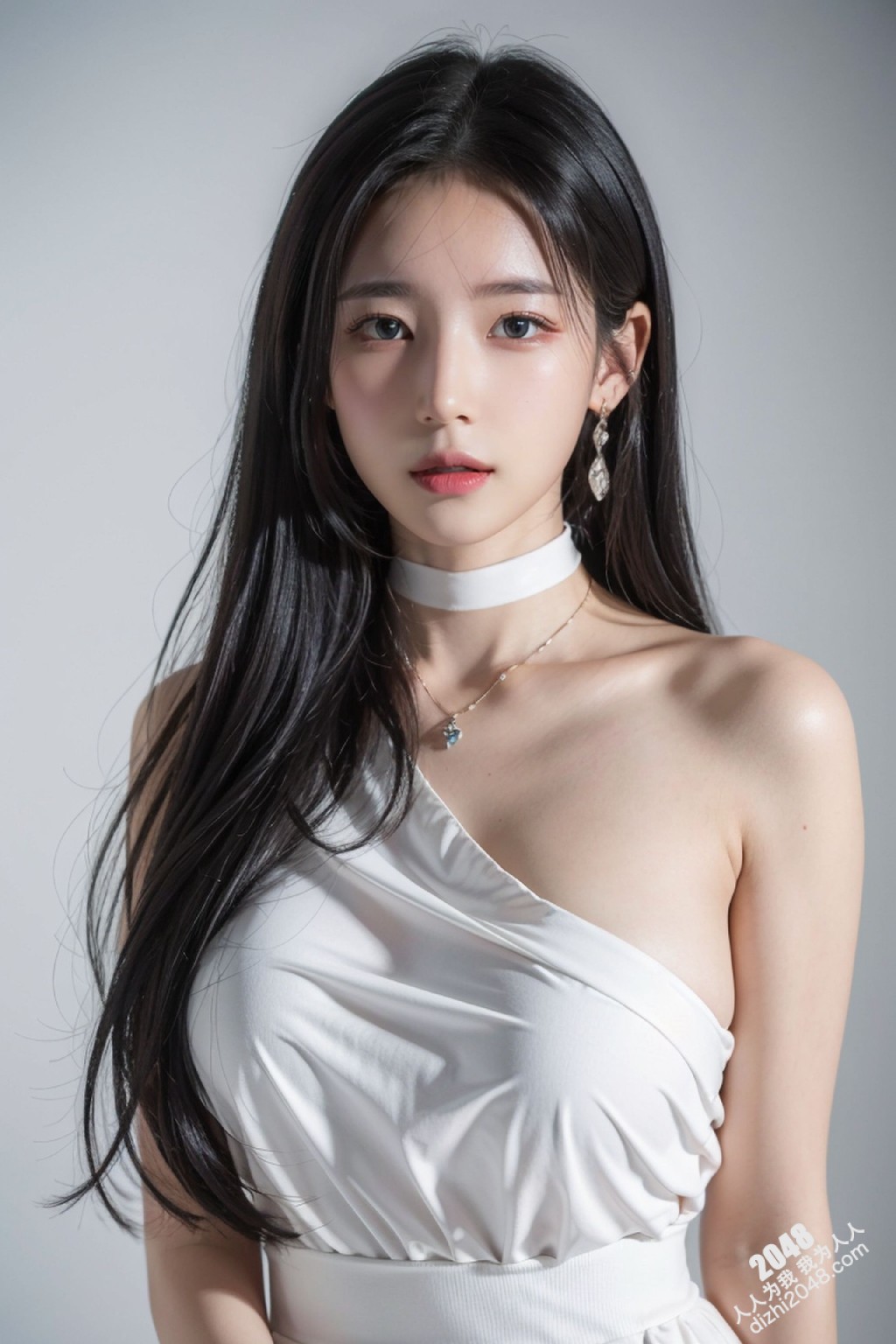 白裙魅影：午夜街头的绝美尤物(3)