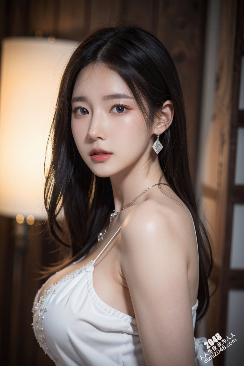 白裙魅影：午夜街头的绝美尤物(10)