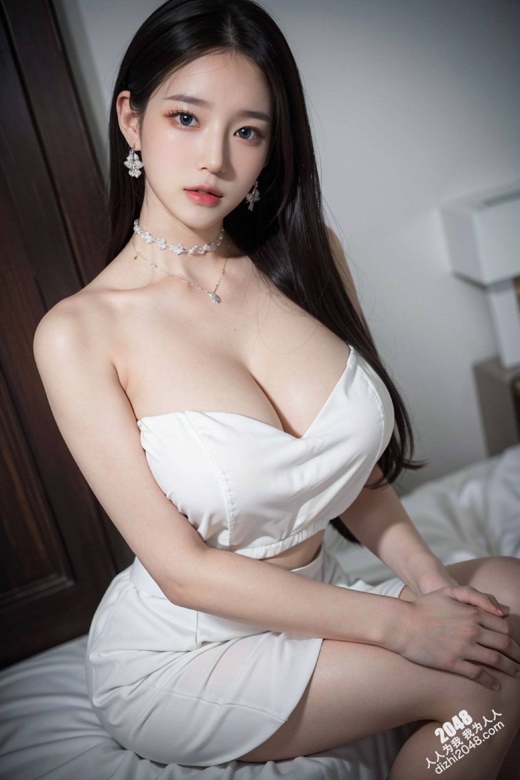 白裙魅影：午夜街头的绝美尤物(13)