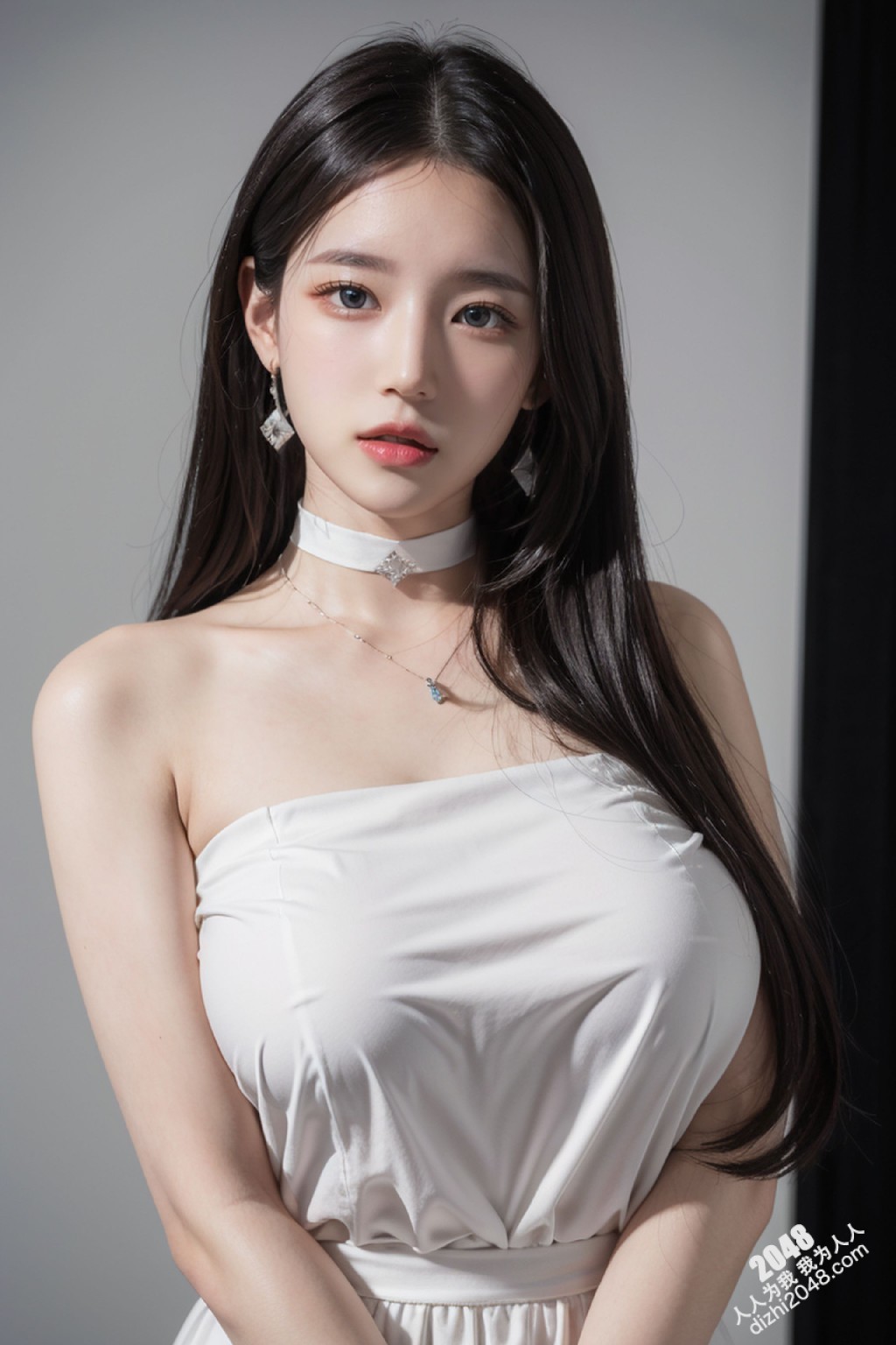 白裙魅影：午夜街头的绝美尤物(21)