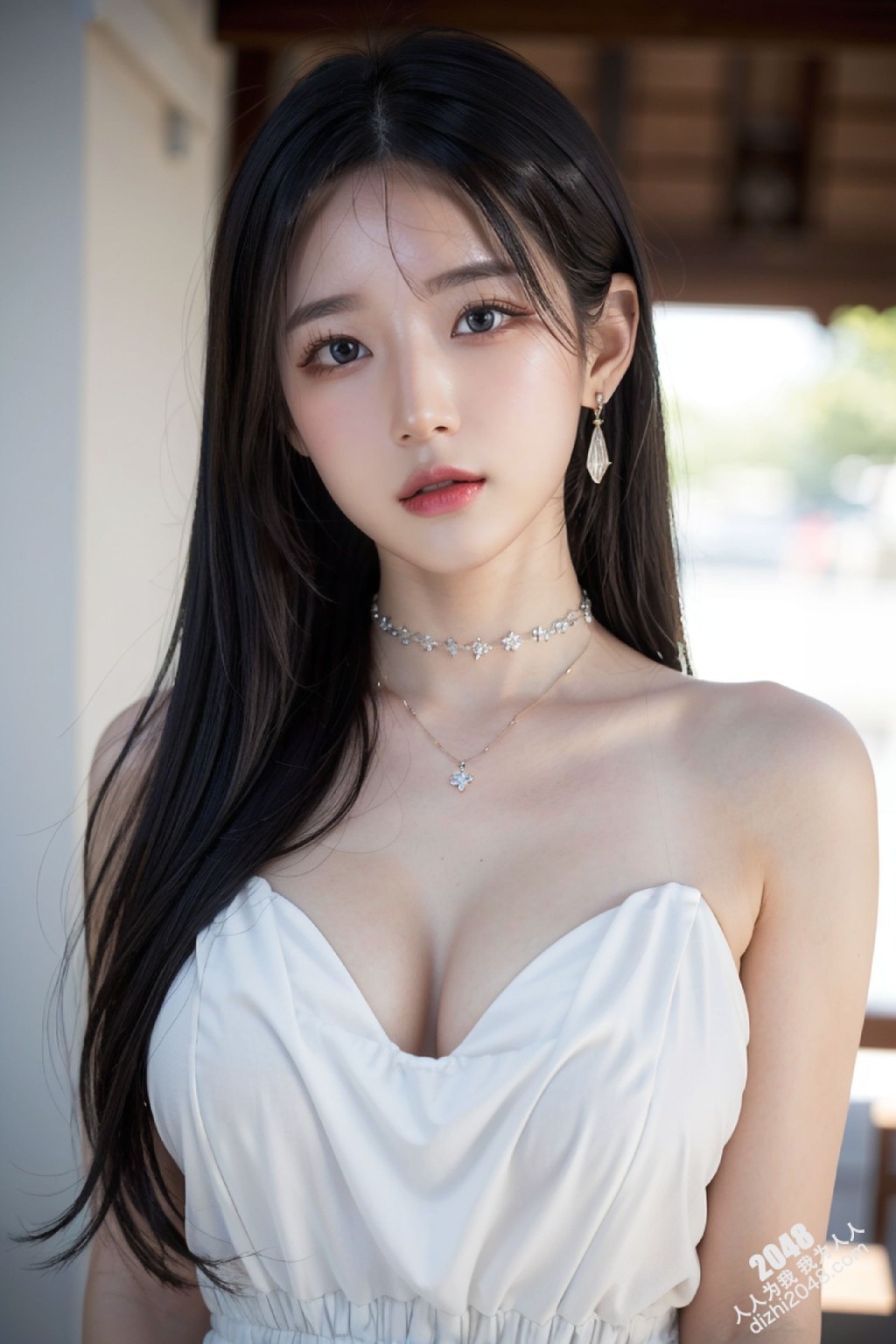 白裙魅影：午夜街头的绝美尤物(23)