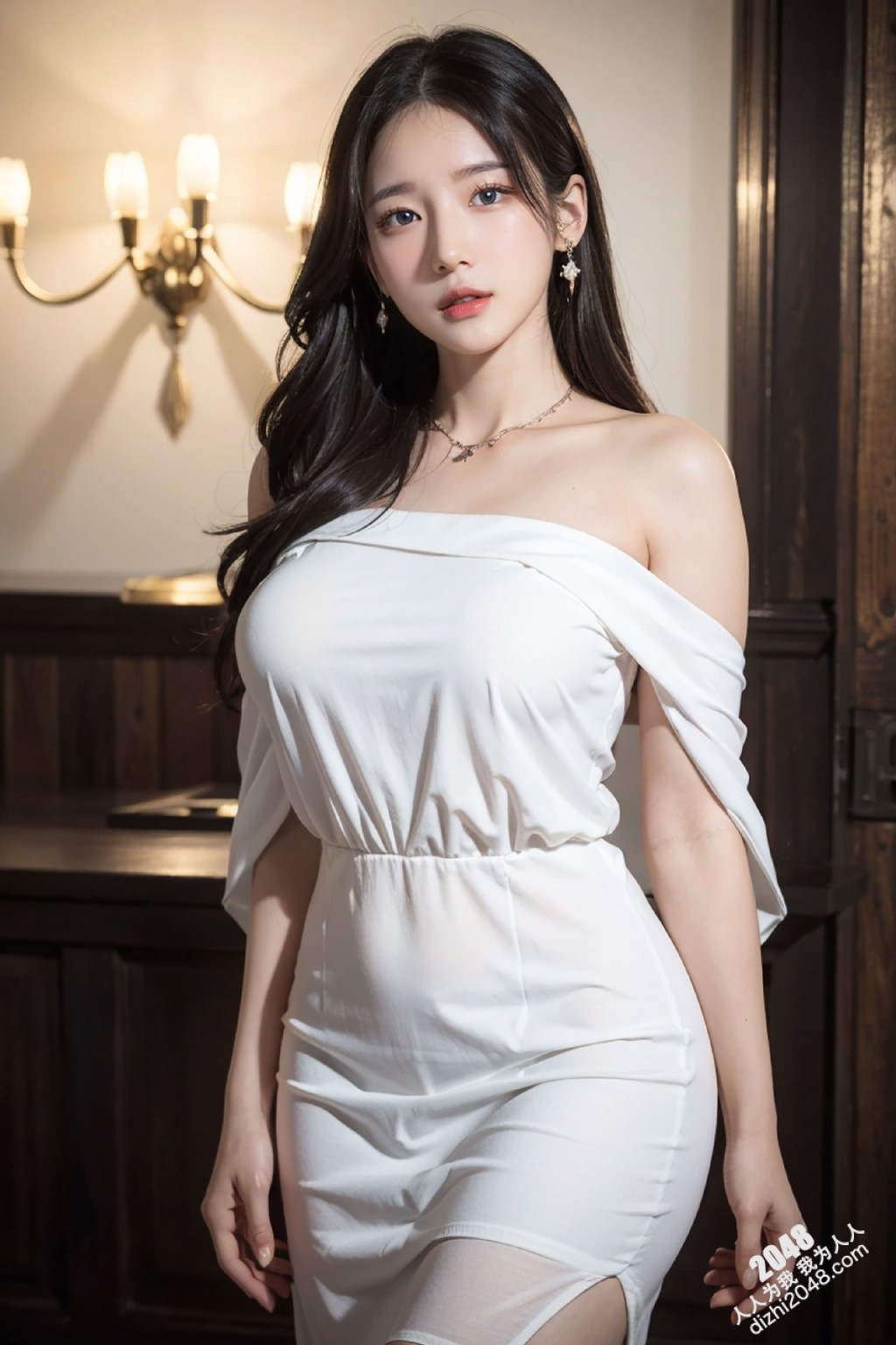 白裙魅影：午夜街头的绝美尤物(22)