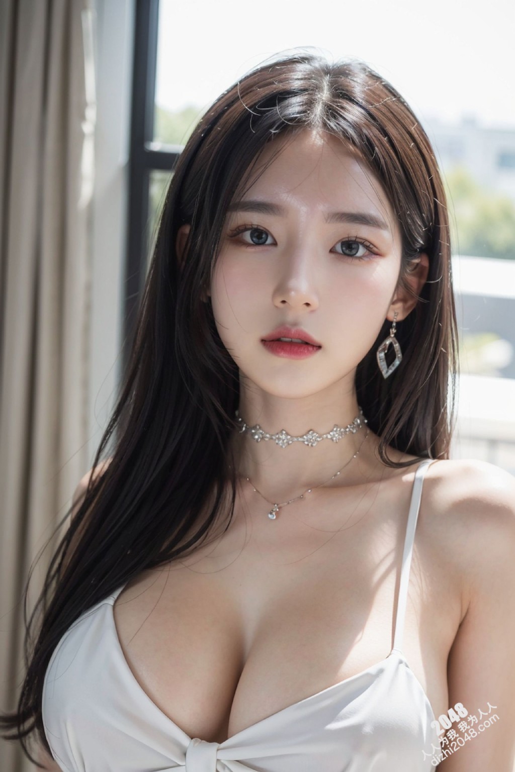 白裙魅影：午夜街头的绝美尤物(24)