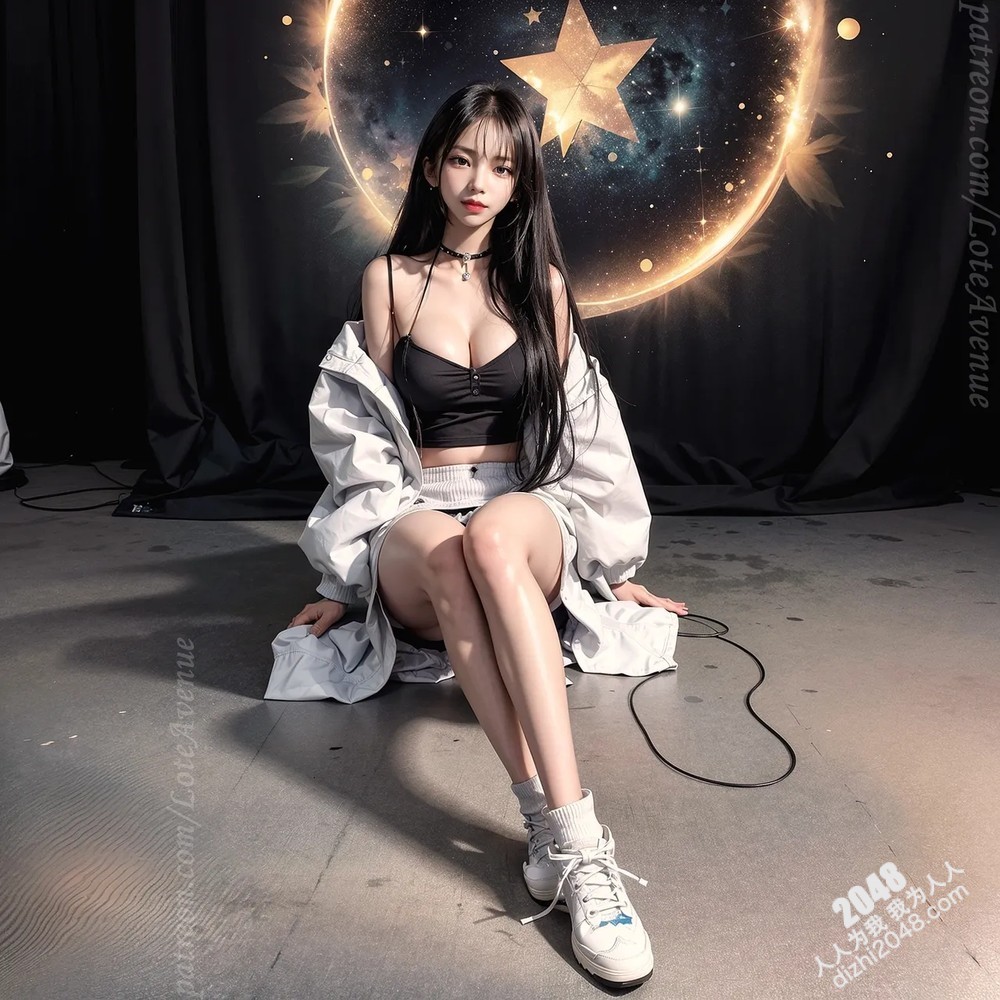 Rurina洛特街区性感写真：白色露脐装短裤诱惑，纤细腰肢与修长美腿的完美结合(25)