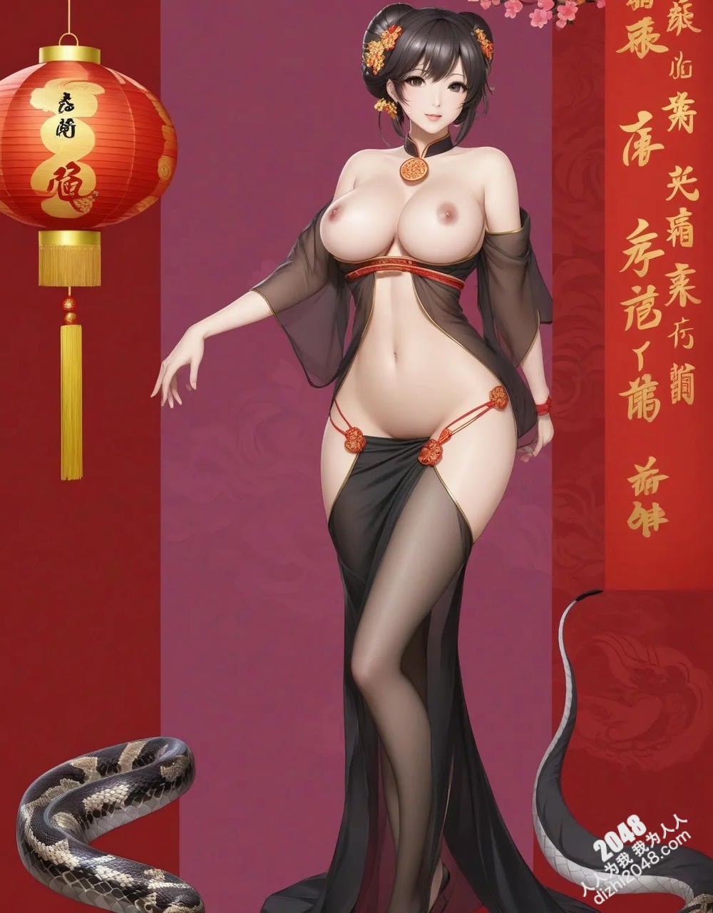 蛇年魅惑：人像写真集，极致诱惑，酥胸半露，和服美女写真，高挑身材，火辣身材，高清大图，亚洲美女(15)