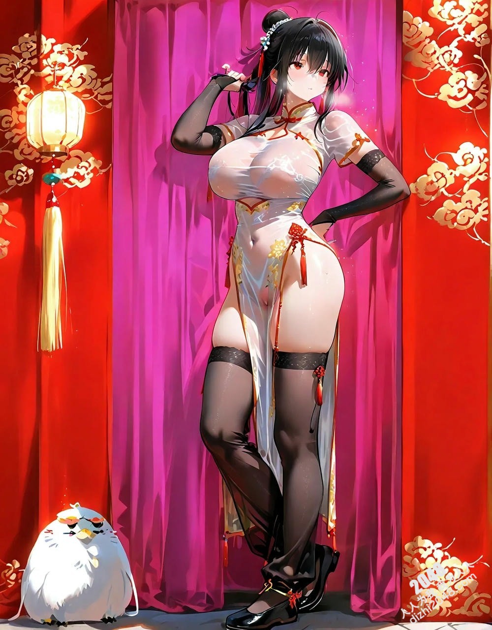 蛇年魅惑：人像写真集，极致诱惑，酥胸半露，和服美女写真，高挑身材，火辣身材，高清大图，亚洲美女(16)