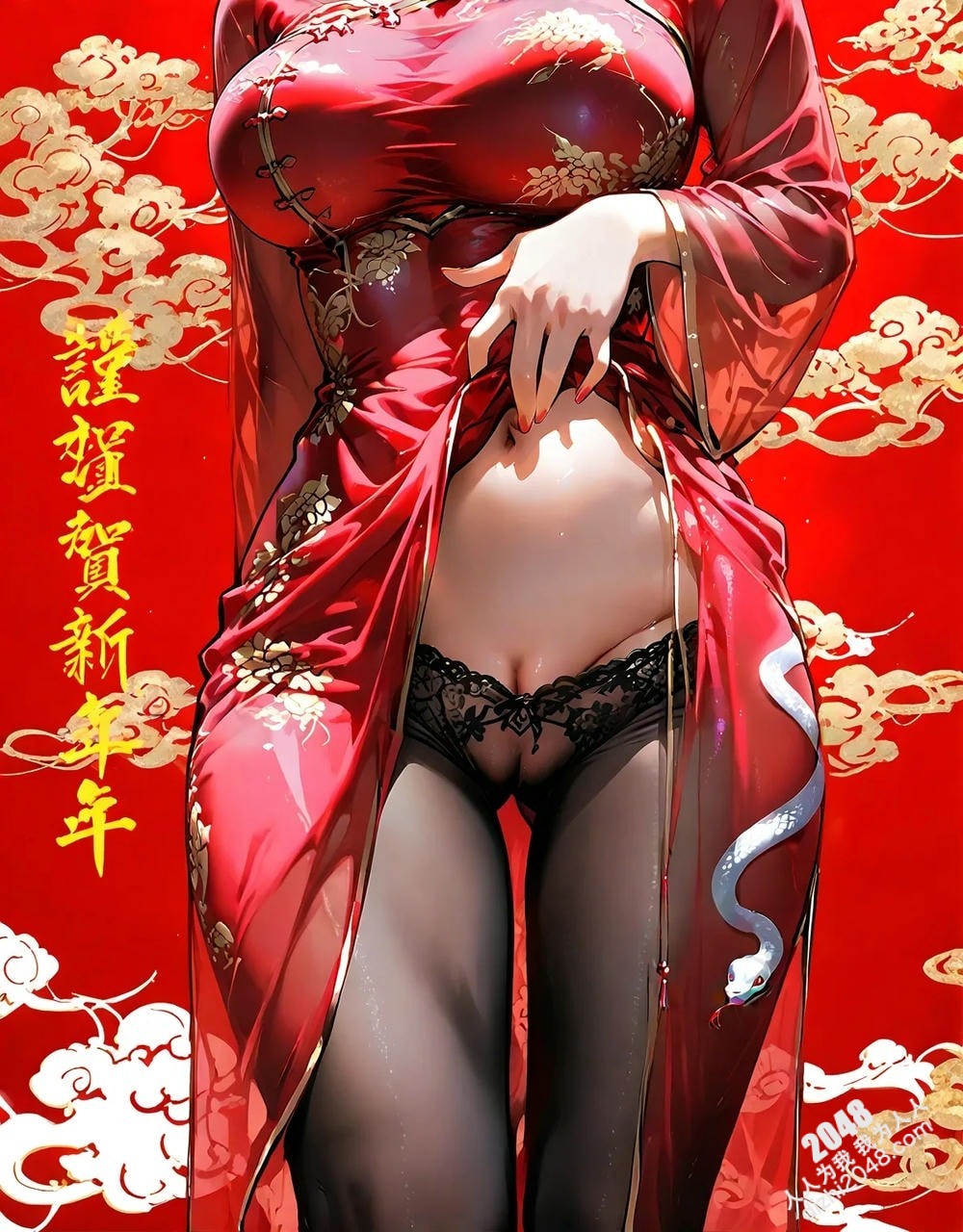 蛇年魅惑：人像写真集，极致诱惑，酥胸半露，和服美女写真，高挑身材，火辣身材，高清大图，亚洲美女(26)