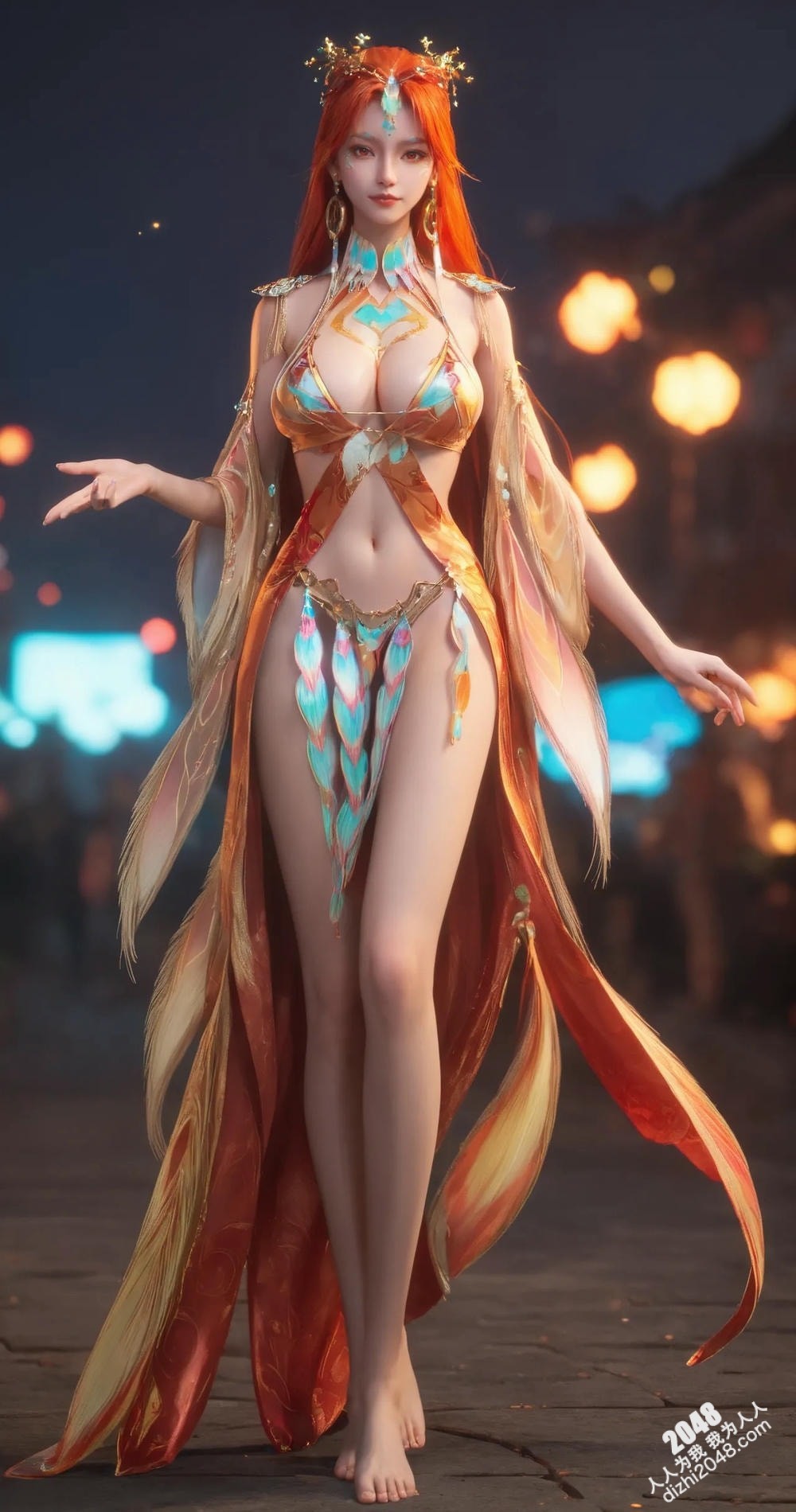 柳七月：金衣魅影，盛世美颜，性感写真，高清壁纸，绝美COS，古装美女，火辣身材，诱惑写真(8)