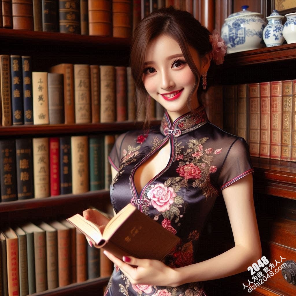 旗袍尤物图书馆私藏：玫瑰暗香，锁骨酥胸的禁忌诱惑
