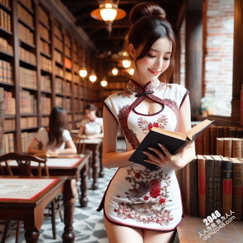 旗袍尤物图书馆私藏：玫瑰暗香，锁骨酥胸的禁忌诱惑(13)