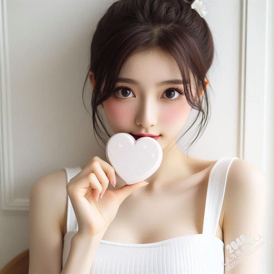 甜心女孩的秘密：纯白爱心甜点与少女的温柔时光
