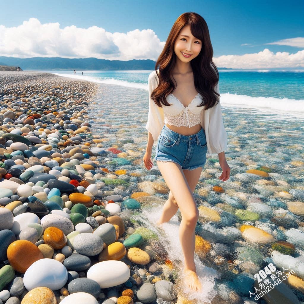 台湾鹅卵石海岸的性感尤物：2048女神的夏日写真，极致诱惑，让人窒息的美丽(17)