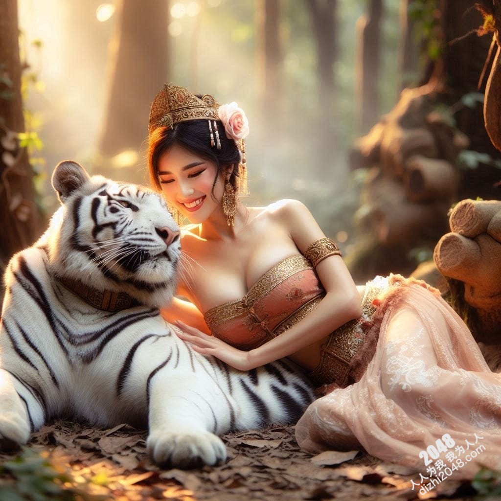 丛林仙子与白虎的爱恋：美女与猛兽的禁忌之吻(4)