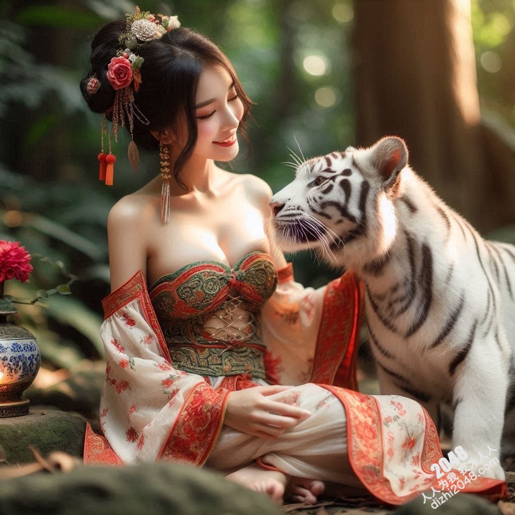 丛林仙子与白虎的爱恋：美女与猛兽的禁忌之吻(17)