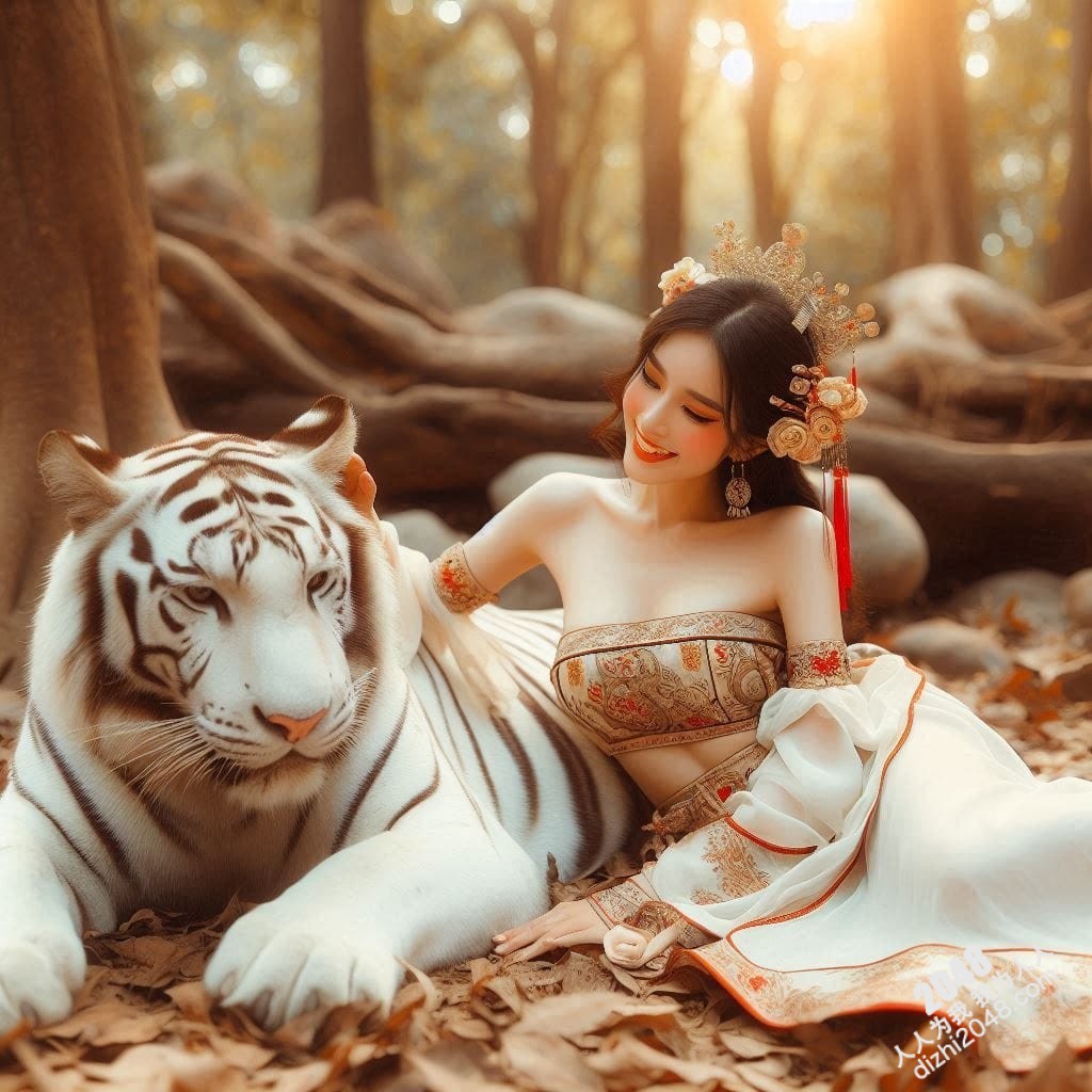 丛林仙子与白虎的爱恋：美女与猛兽的禁忌之吻(23)