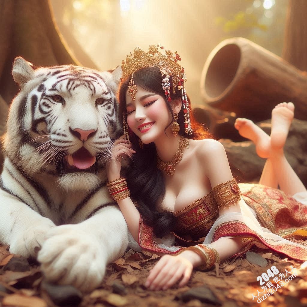 丛林仙子与白虎的爱恋：美女与猛兽的禁忌之吻(24)