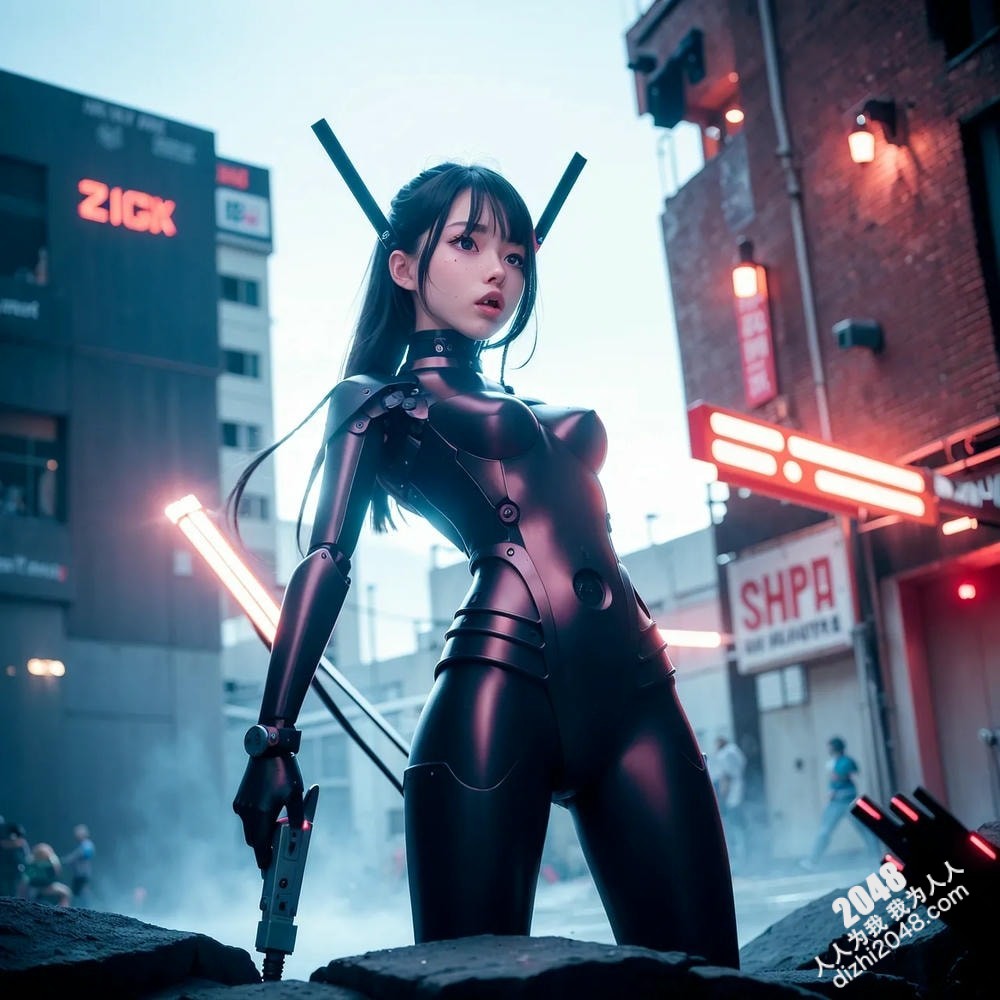 [DonDon]2048年AI机械师诱惑写真：未来都市的性感尤物，极致诱惑的科技与肉体碰撞，高清大尺度写真图集(29)