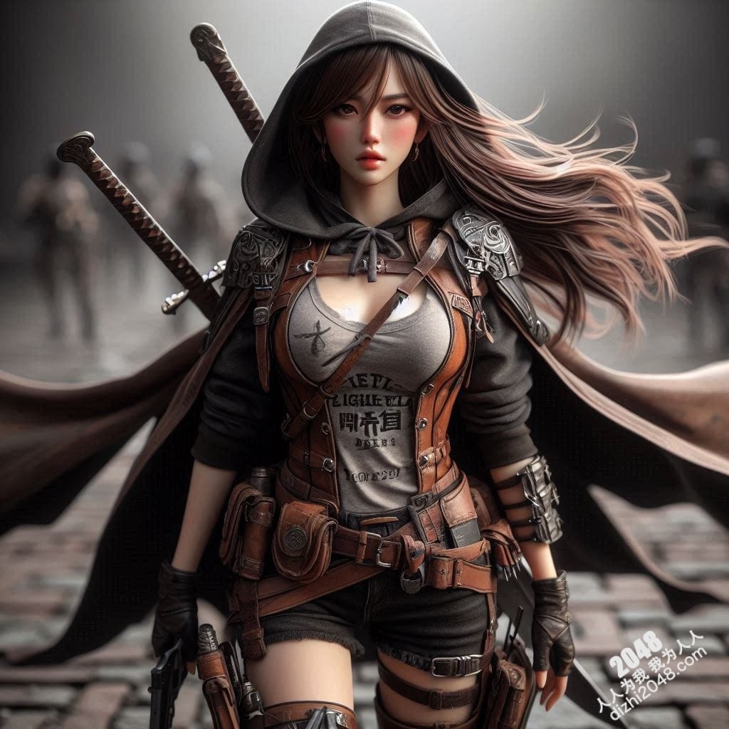 冷艳女战士：高清3D建模图，展现性感与力量的完美结合，带你体验视觉盛宴(9)