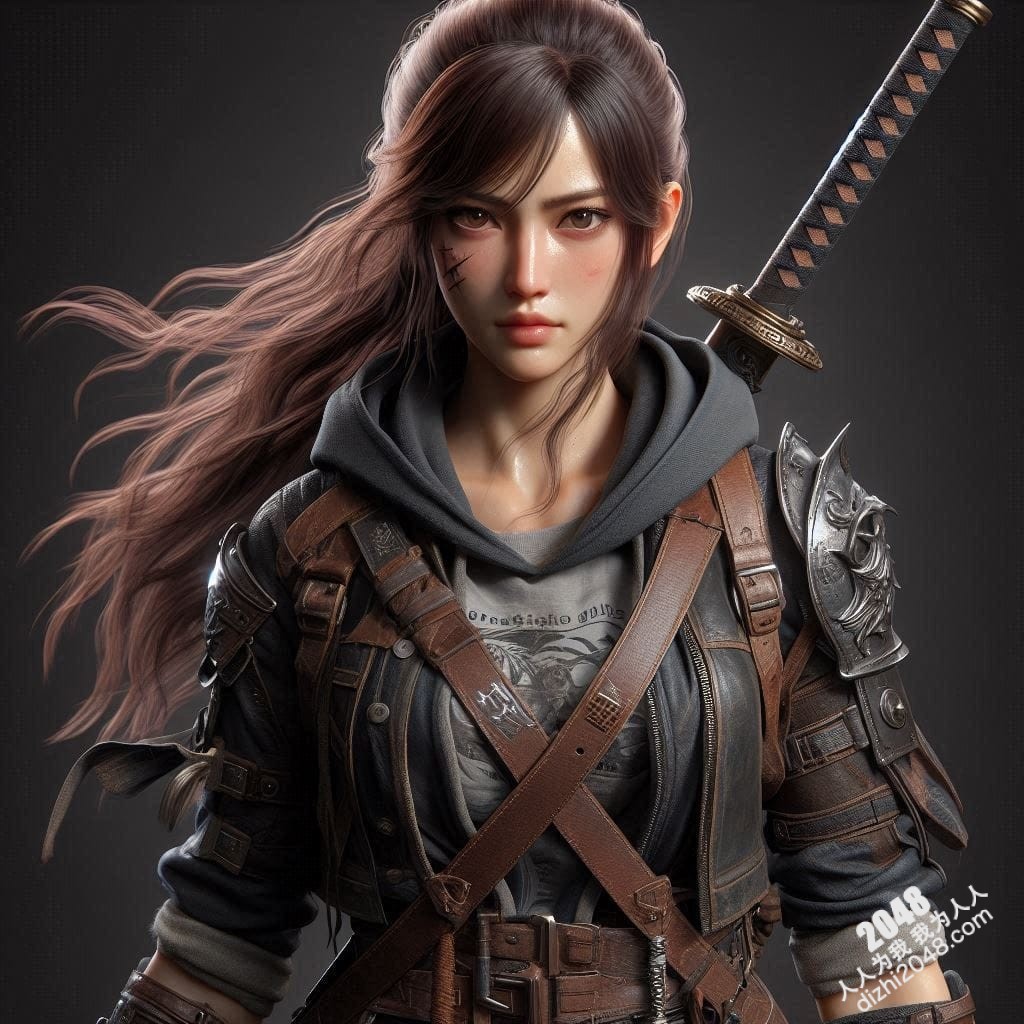 冷艳女战士：高清3D建模图，展现性感与力量的完美结合，带你体验视觉盛宴(8)
