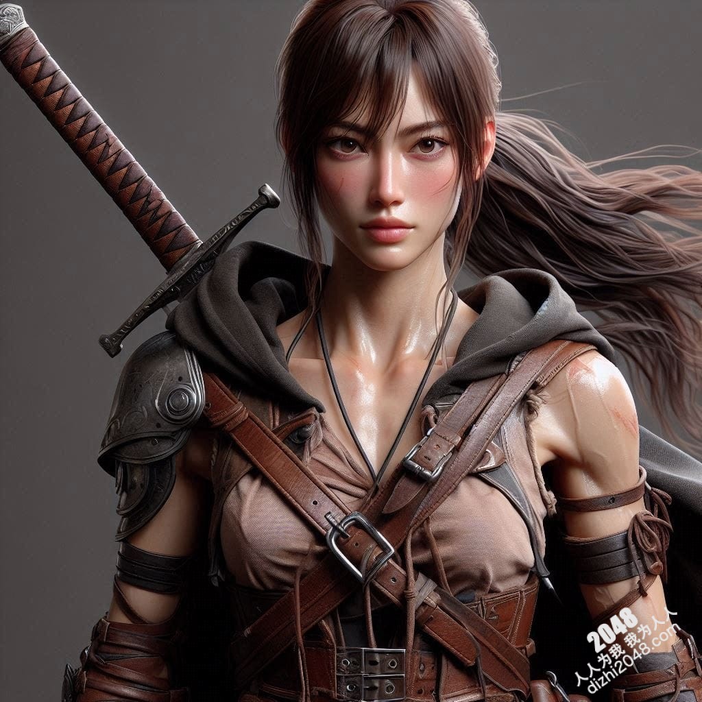 冷艳女战士：高清3D建模图，展现性感与力量的完美结合，带你体验视觉盛宴(11)