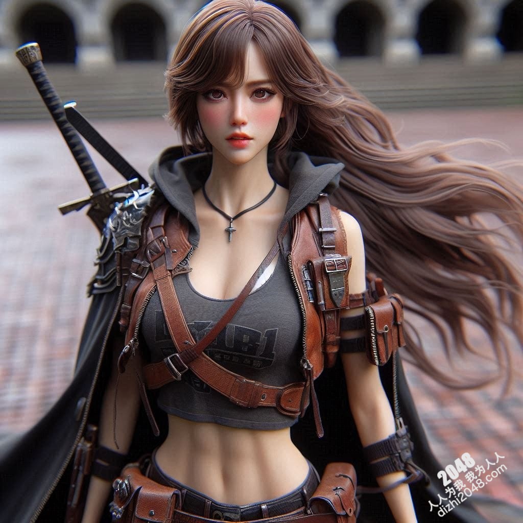冷艳女战士：高清3D建模图，展现性感与力量的完美结合，带你体验视觉盛宴(14)