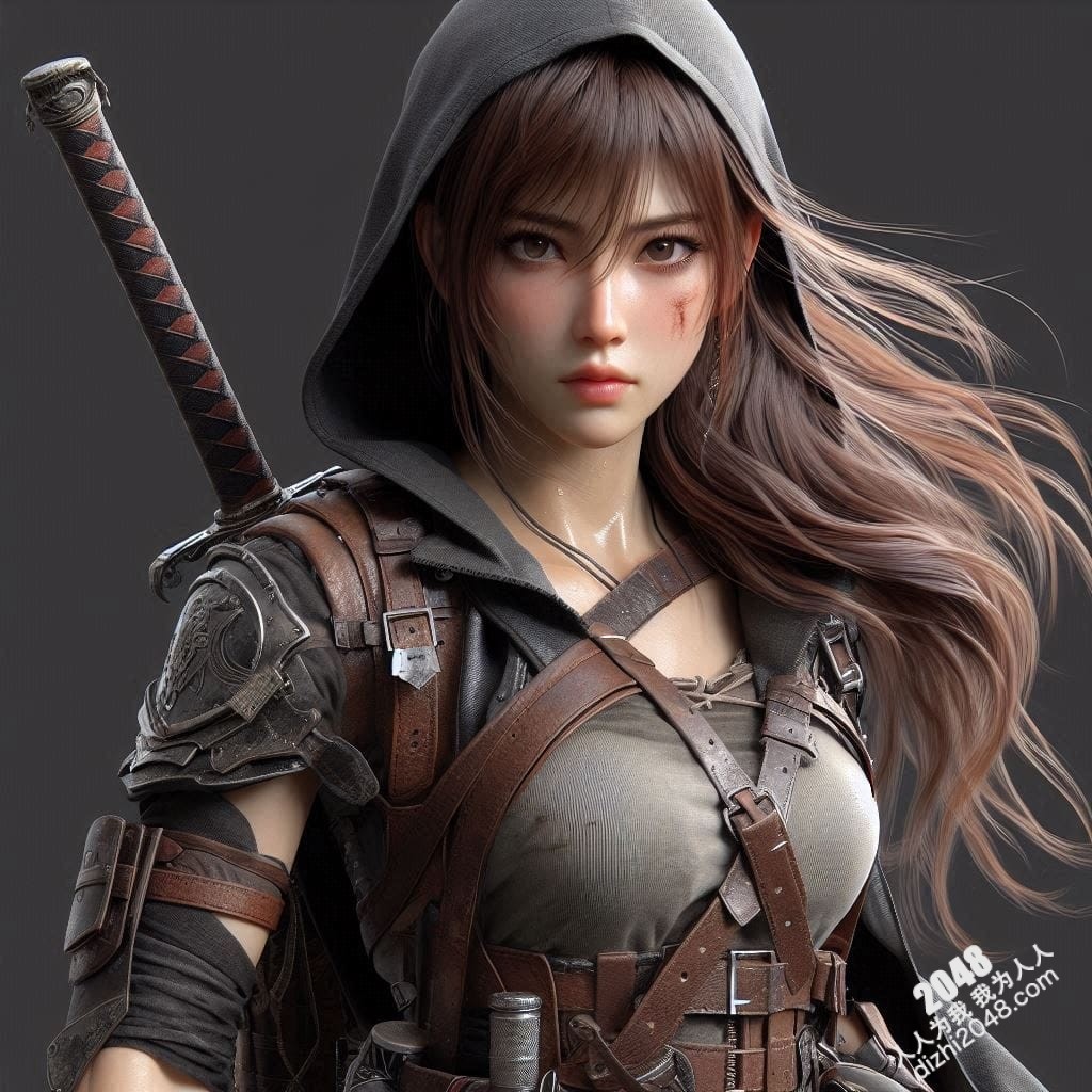 冷艳女战士：高清3D建模图，展现性感与力量的完美结合，带你体验视觉盛宴(17)