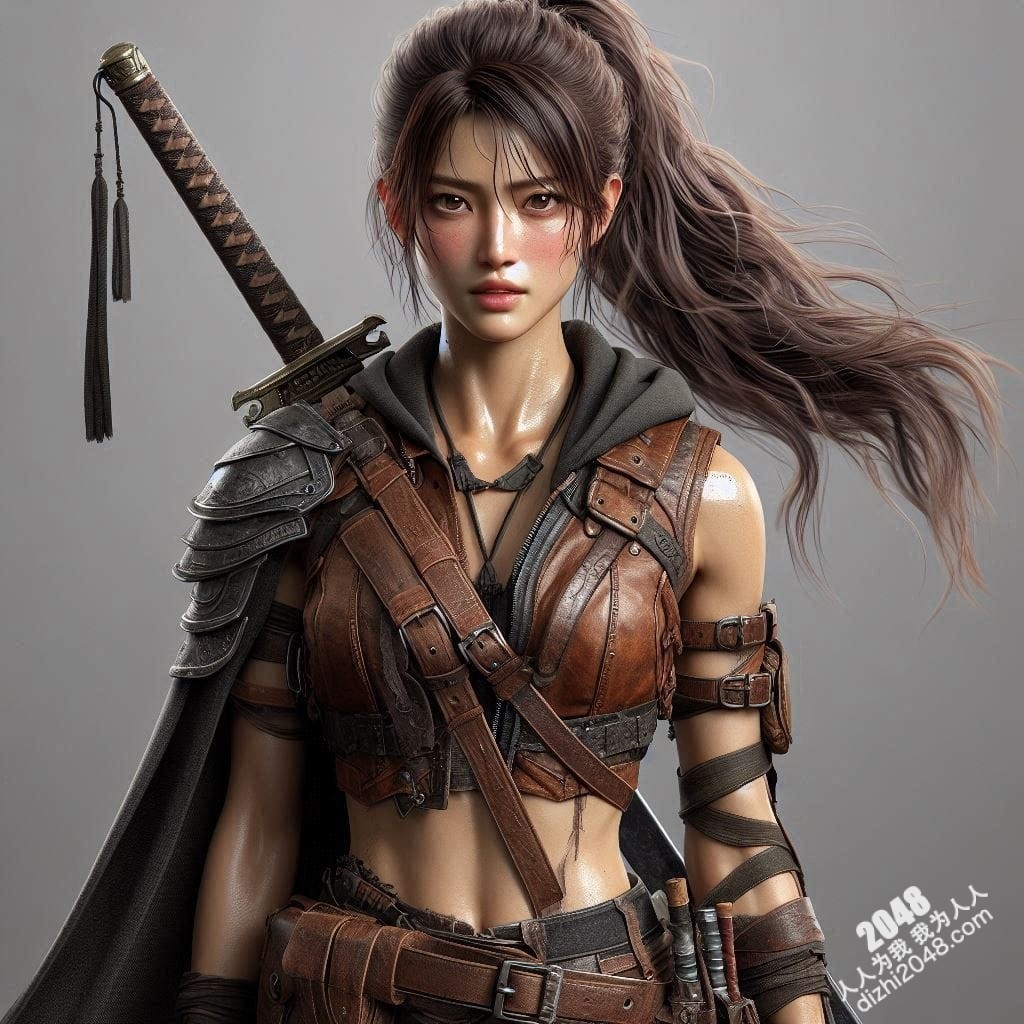 冷艳女战士：高清3D建模图，展现性感与力量的完美结合，带你体验视觉盛宴(18)