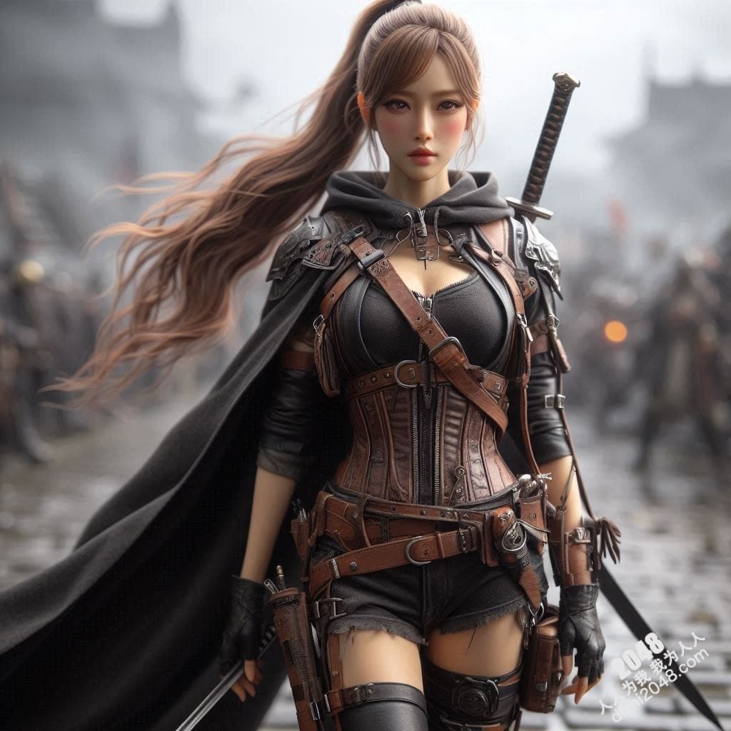 冷艳女战士：高清3D建模图，展现性感与力量的完美结合，带你体验视觉盛宴(22)