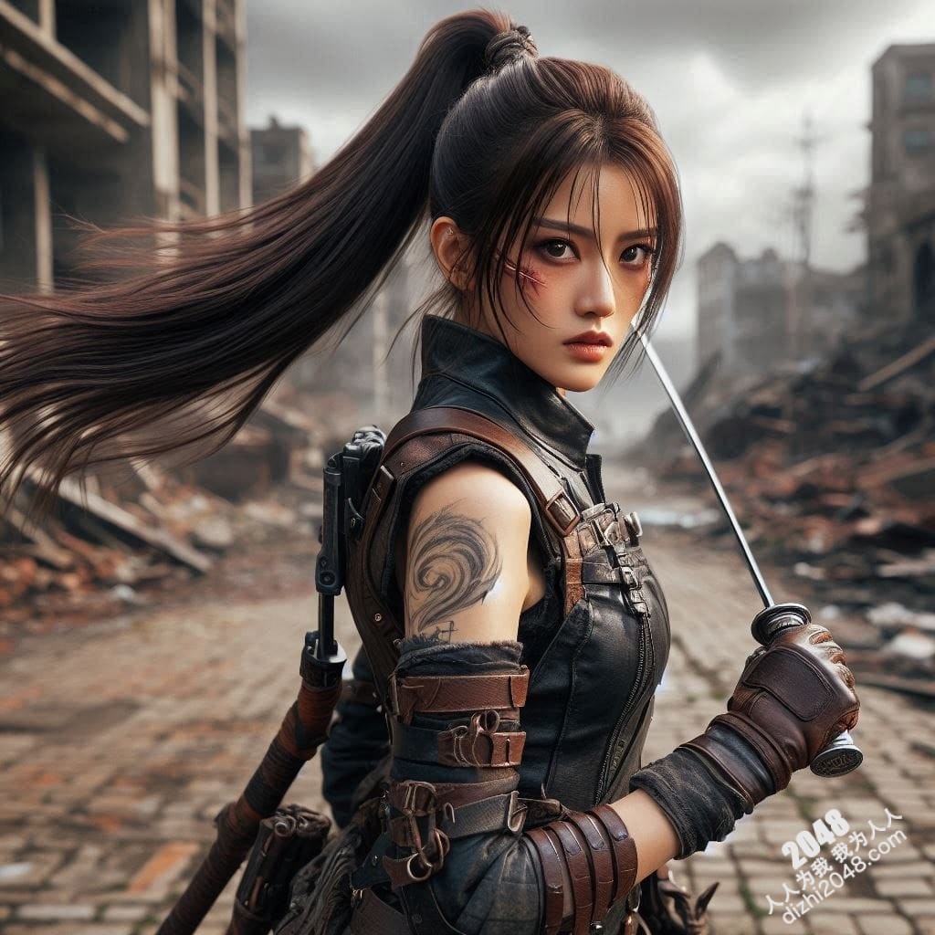冷艳女战士：高清3D建模图，展现性感与力量的完美结合，带你体验视觉盛宴(23)