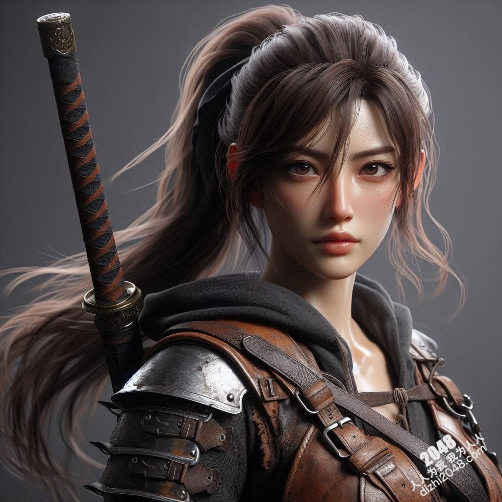 冷艳女战士：高清3D建模图，展现性感与力量的完美结合，带你体验视觉盛宴(26)