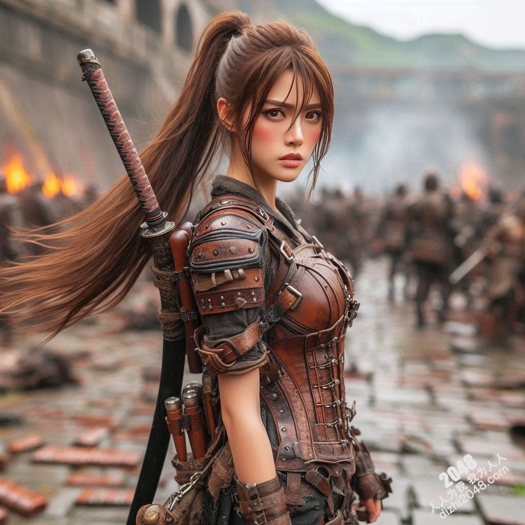 冷艳女战士：高清3D建模图，展现性感与力量的完美结合，带你体验视觉盛宴(28)